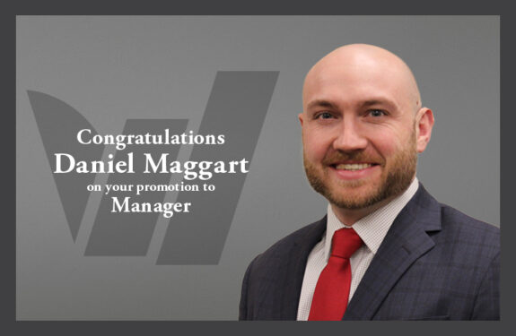 Congratulations Daniel Maggart on your promotion to Manager